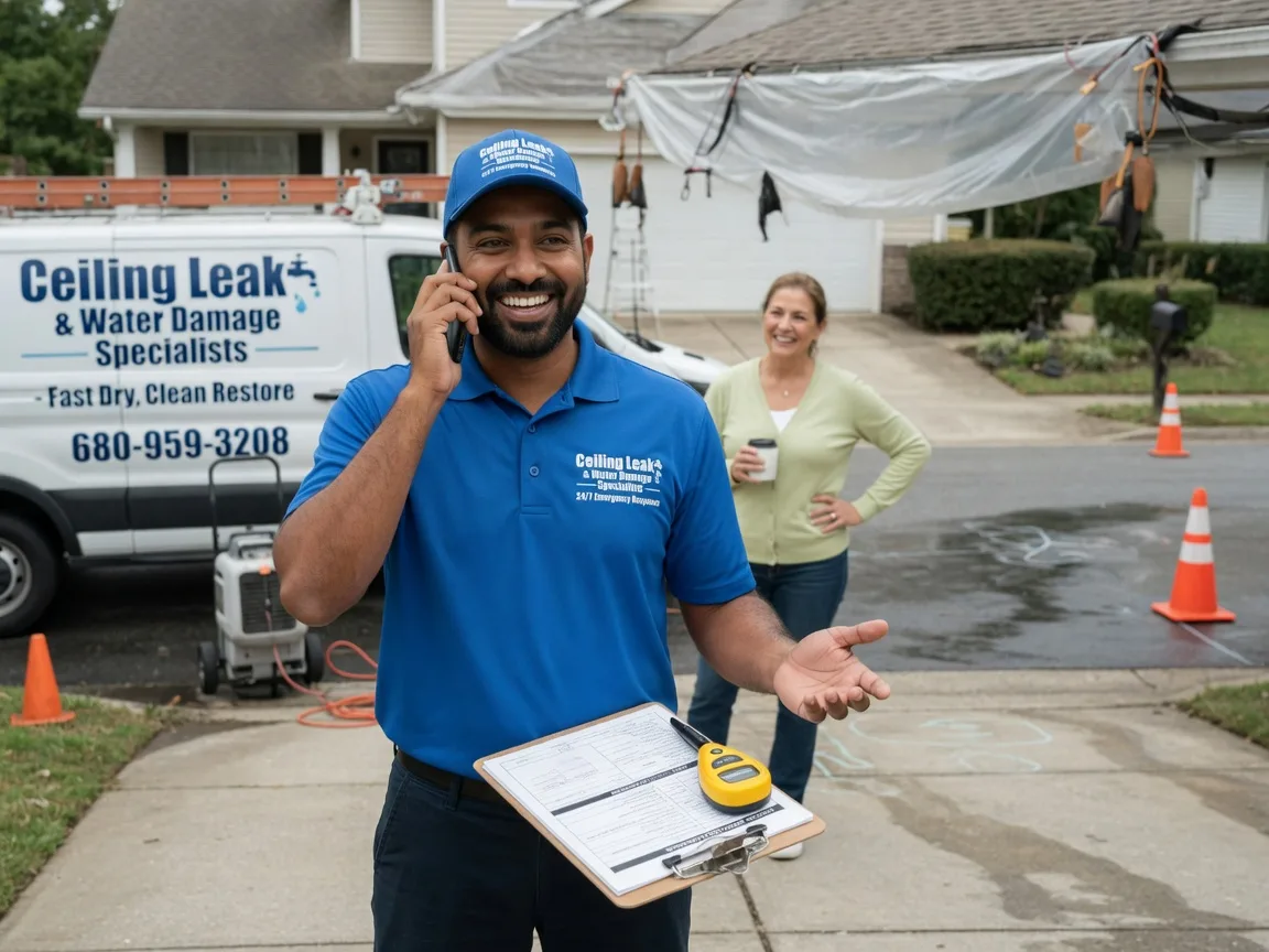 Ceiling Leak Cleanup Cobb, WI FAQs